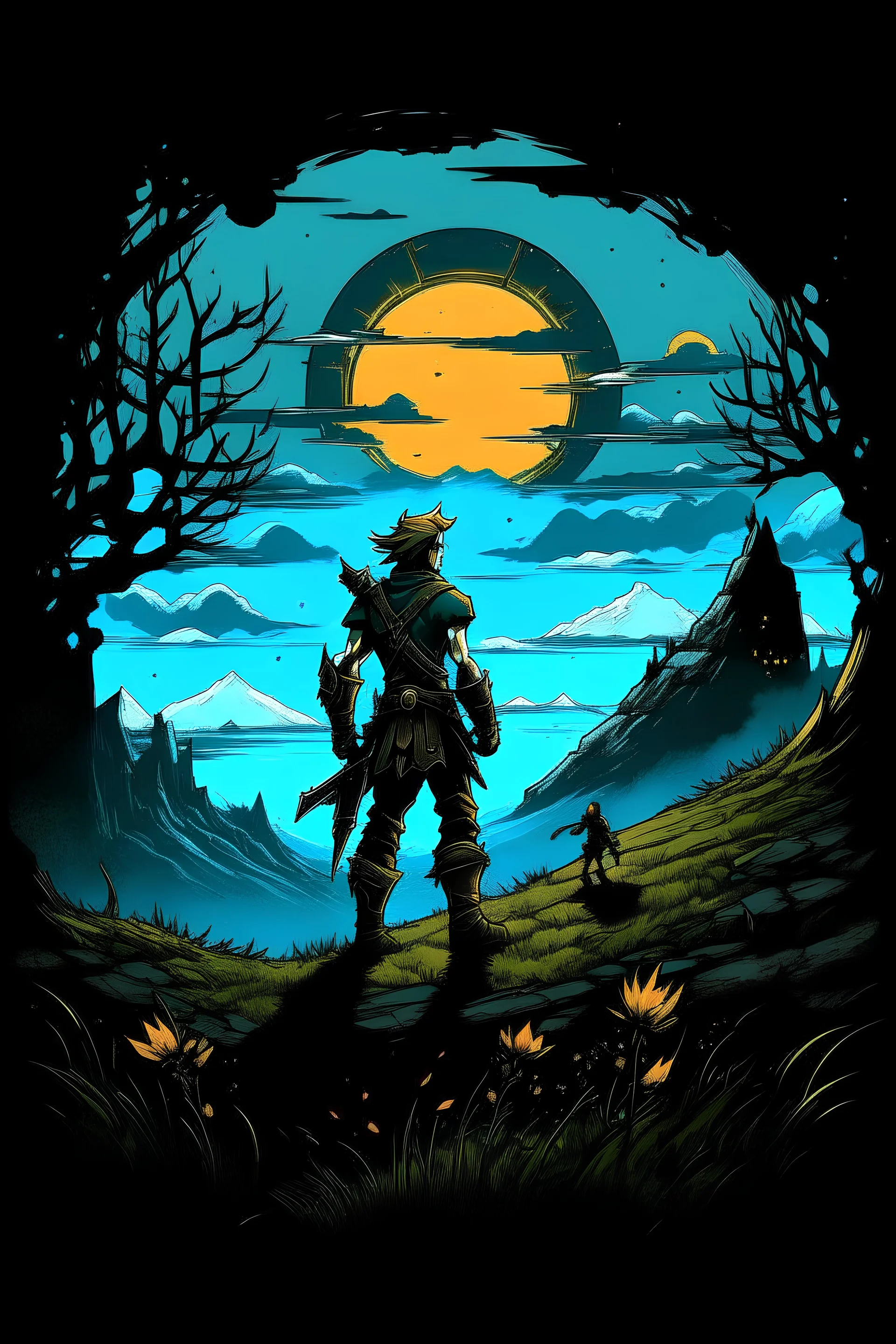 legend of zelda breath of the wild dark fantasy style