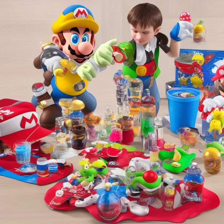 mario macine galaxy 2 ultimate pack with drinks toys