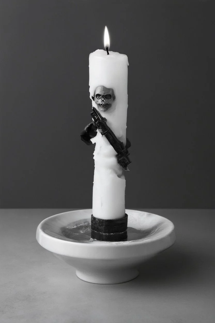 face melting light saber candle INFINATE MONEY GLITCH in the style ofsurrealism black and white divinci
