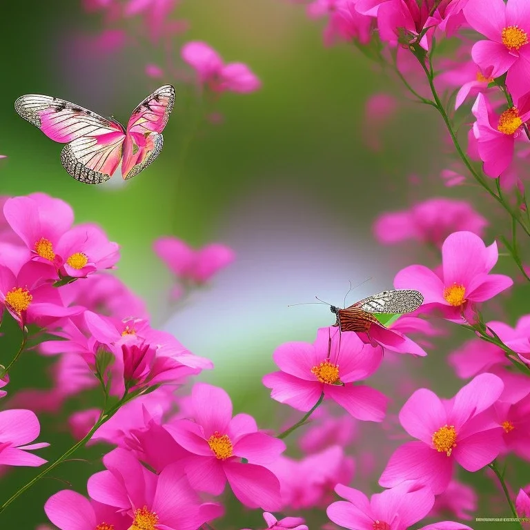 pink butterfly