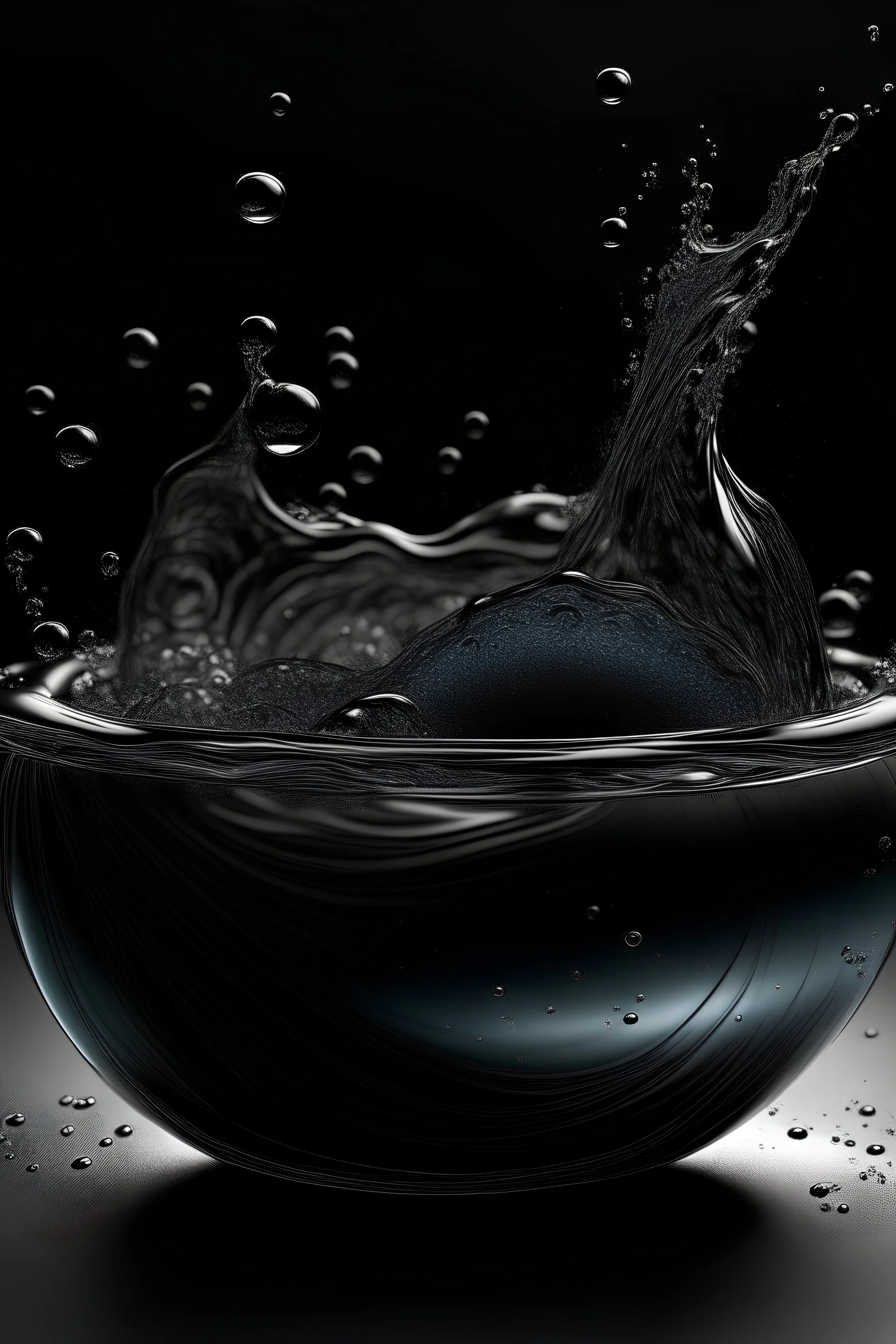Witness the captivating transformation of water, taking the shape of a human body before evolving into various applications of activated carbon powder. Explore the remarkable journey of this versatile substance, from its liquid form to its myriad uses, in a mesmerizing display of water's adaptability and carbon's utility.