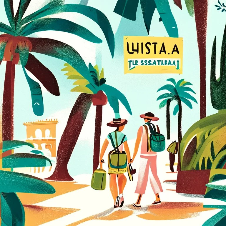 Ilustración de revista 'El Turista' de turismo