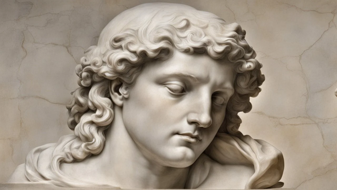 Marble sculpture by Andrea del sarto