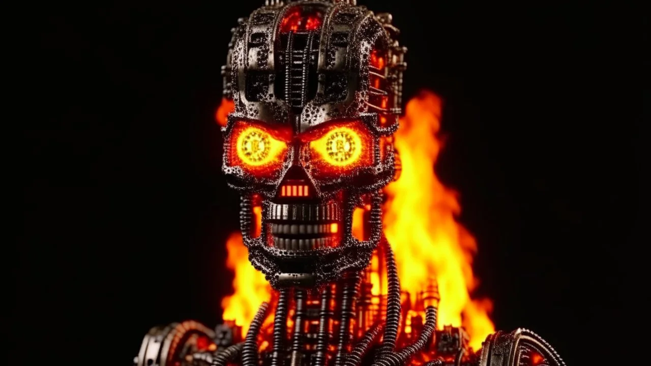 4K. REALISTIC FULL DETAILS. EMISSION DE RADIO HARDROCK FIRESTARTER TERMINATOR