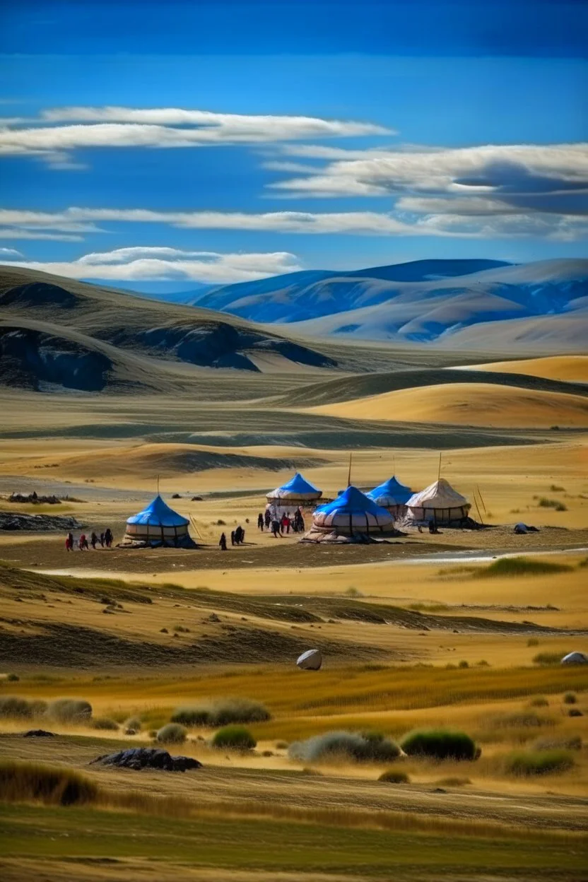 Mongolia, sights. Picture is abstract.