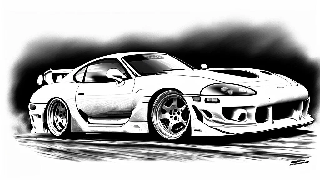 toyota supra without color