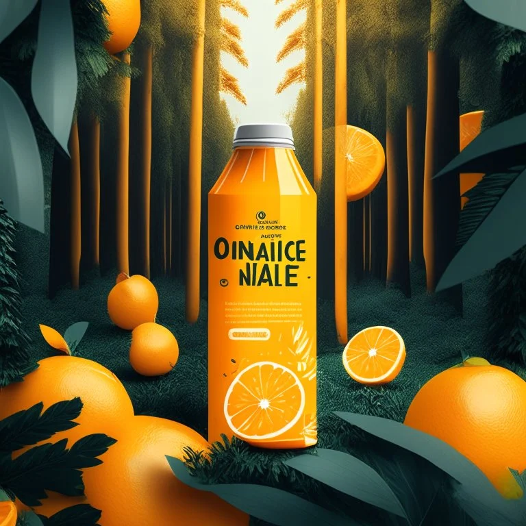 Social Media Design for a For orange juice in the orange forest