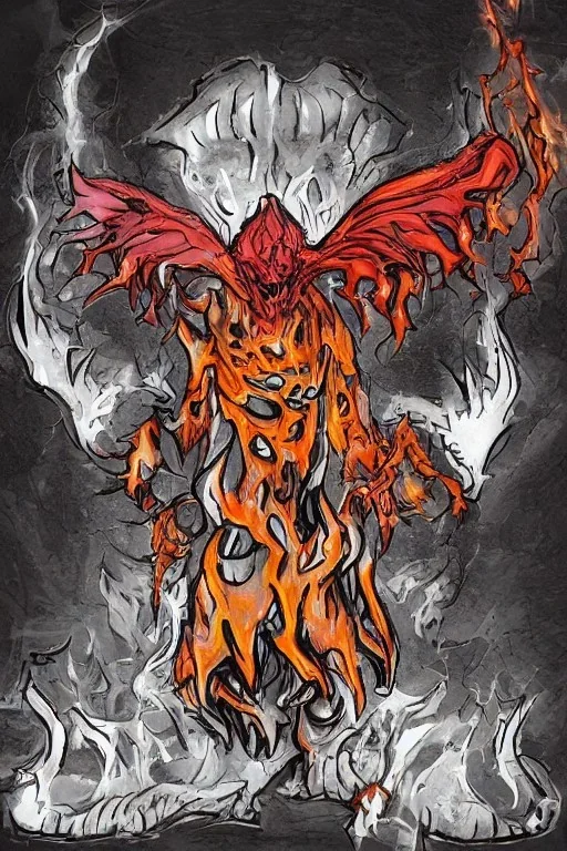 rage demon fire bones color