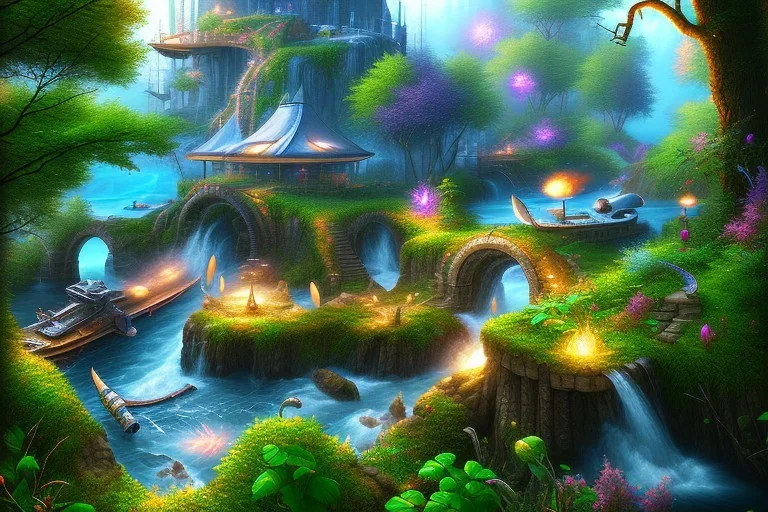 Video Game Background, Hyper Detailed