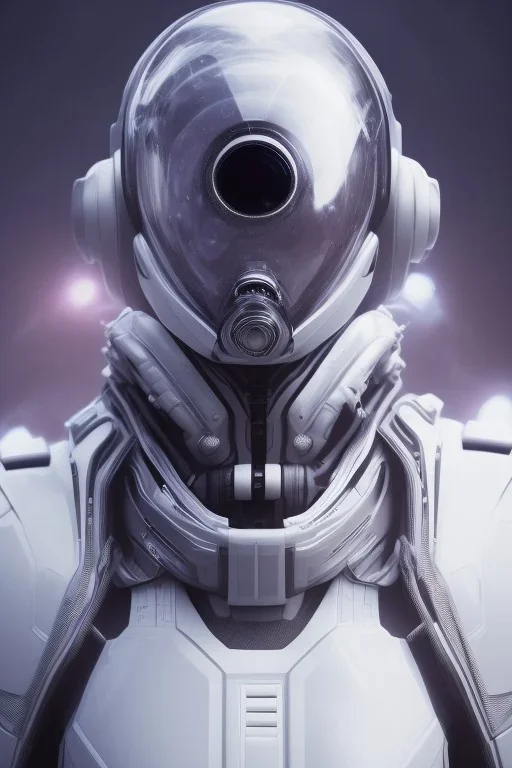 Black intergalactic pilot suit Quorra, portrait, bright white eyes, wearing high tech pilot face mask, beautiful face, white smoke, dark, rage, sorrow, high definition, ultra 8 k, volumetric lighting, blue fire, fog