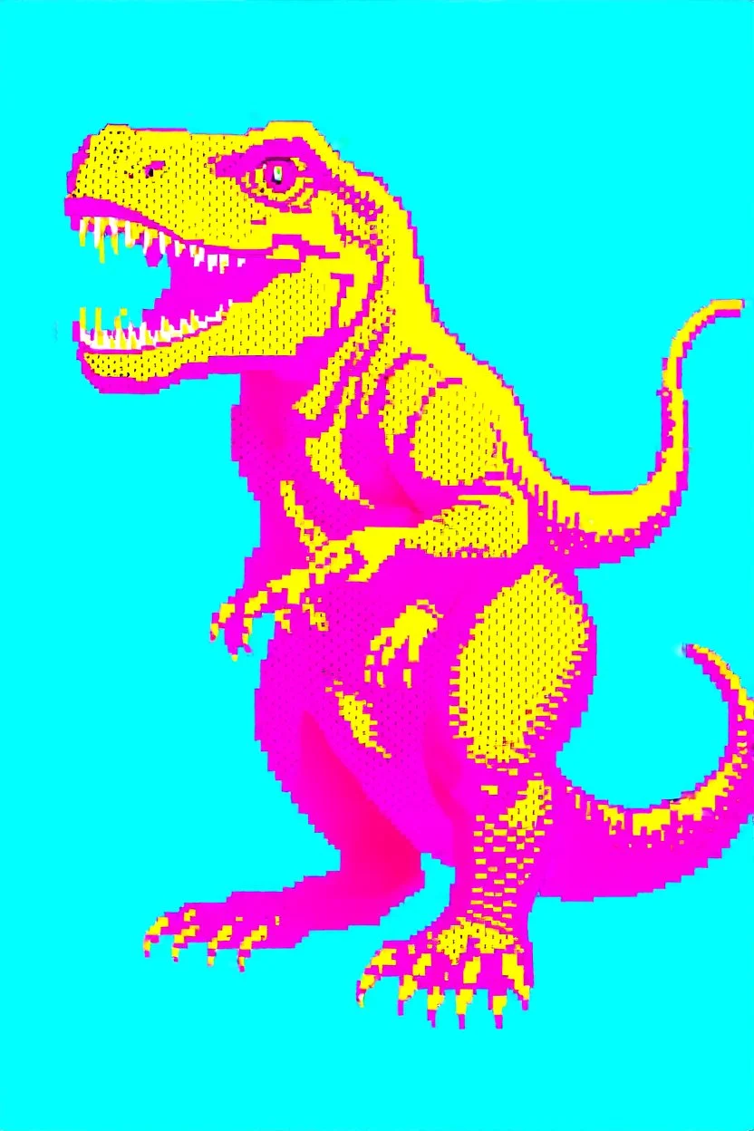 pop art pixels 1000 images warhol style x t rex