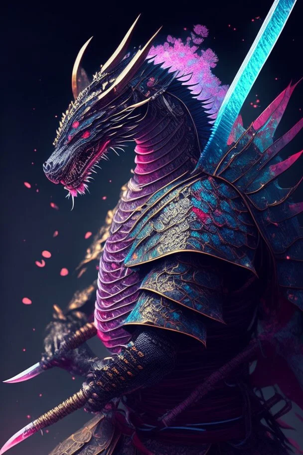 Magical dragon based off a samurai