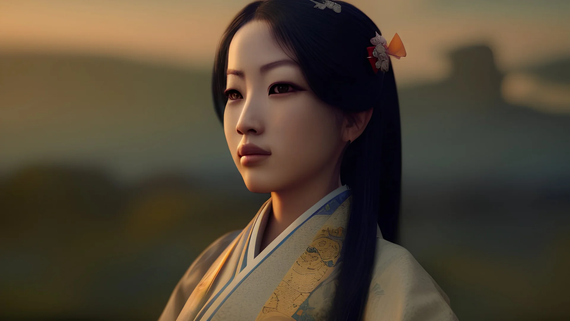 portrait geisha photo 4k