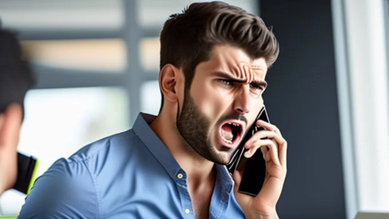 male customer upset on phone about cellular contract