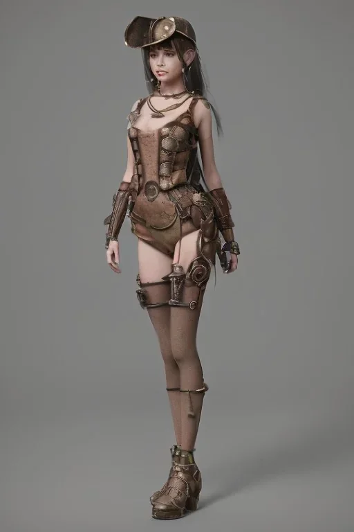 body anormal steampunk girl