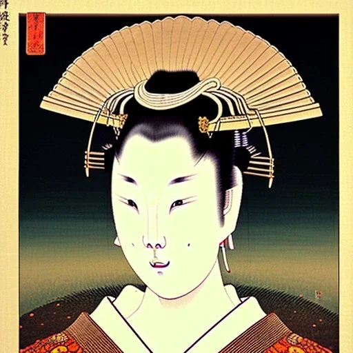 Ukiyo-e painting of a samuri