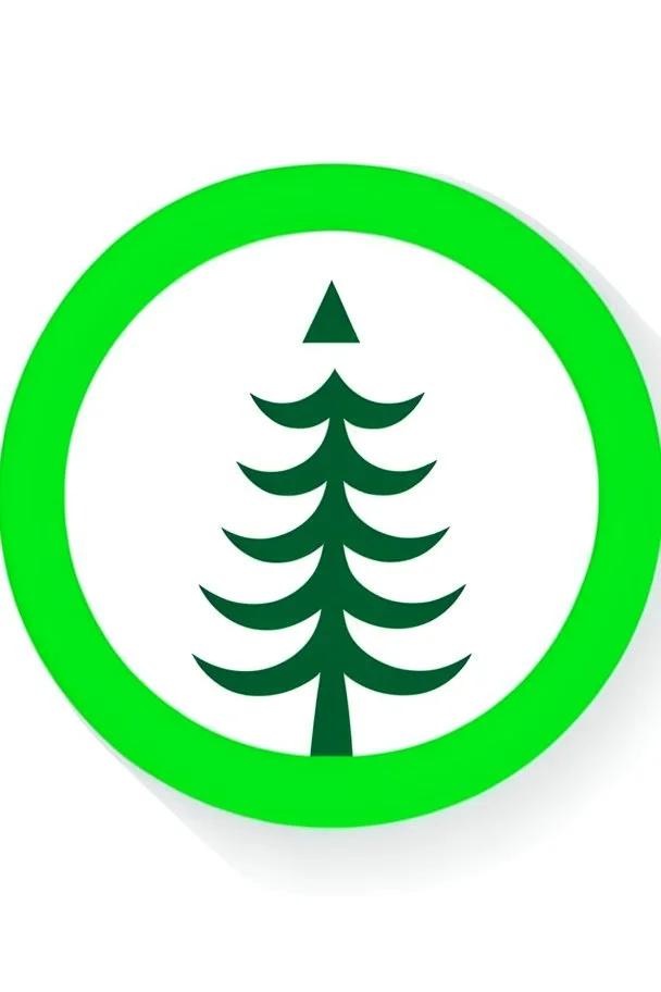 vector icon of a spruce tree