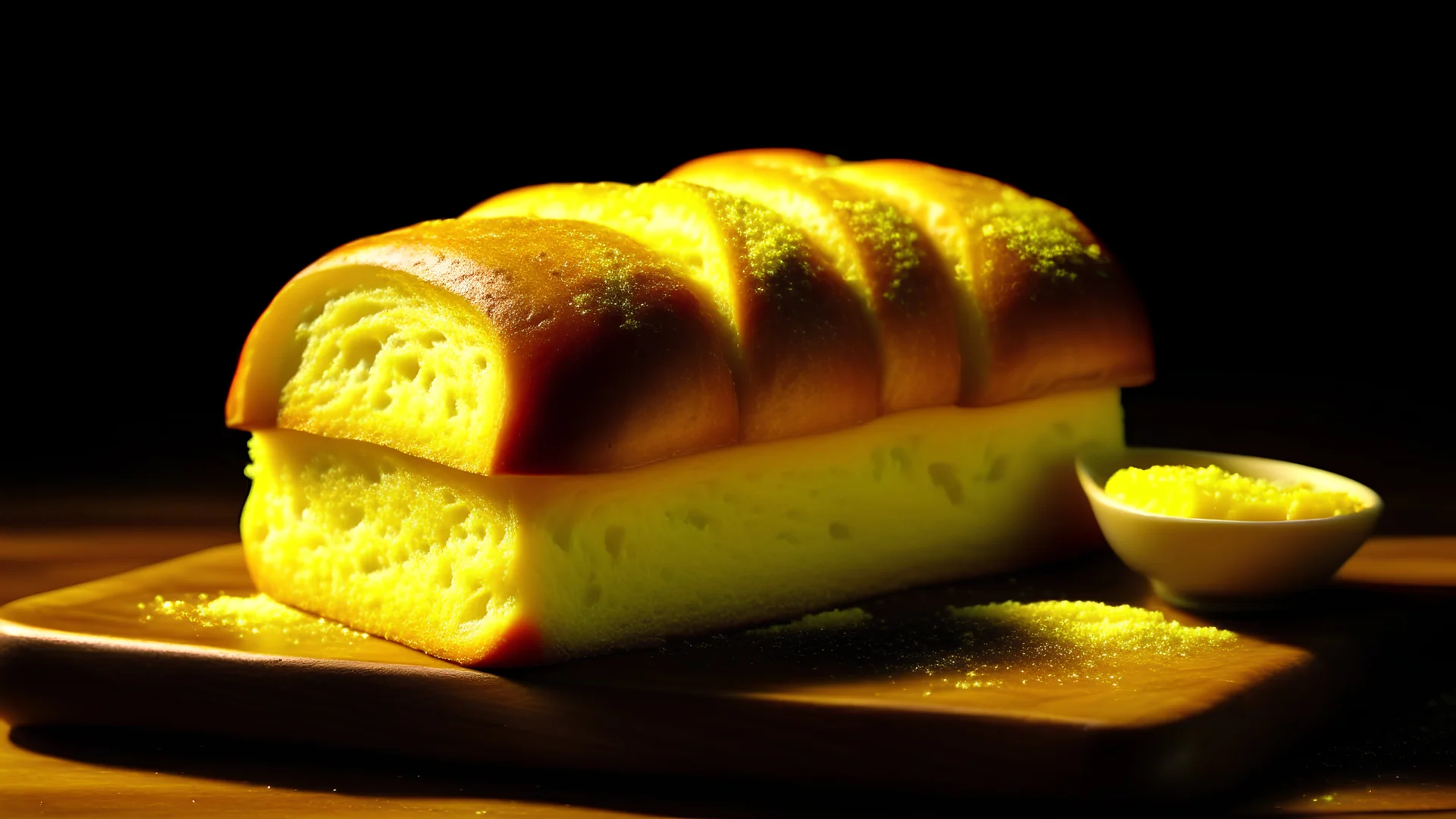 Butter bread in a complete picture so that it appears in high definition to the viewer with a resolution of 4k picture