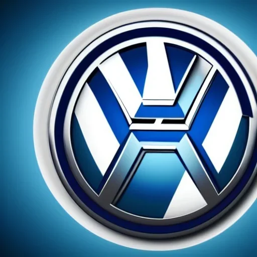 volkswagen brand logo futuristic robot