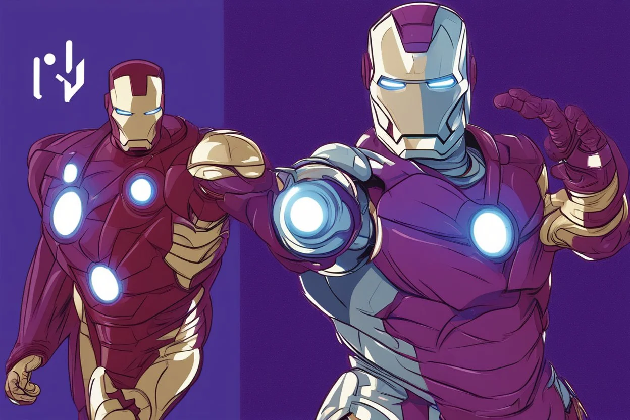 Blue Violet Basketball Iron Man Harry Potter