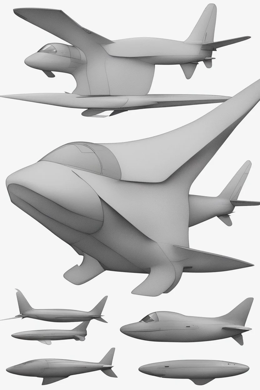 ideation aeroplane inspired by shark