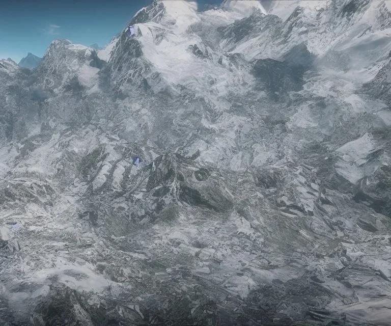 the swiss alps devastated by bombs in a futuristic war, unreal engine, ultra high resolution, photorealistic, ultra high detail