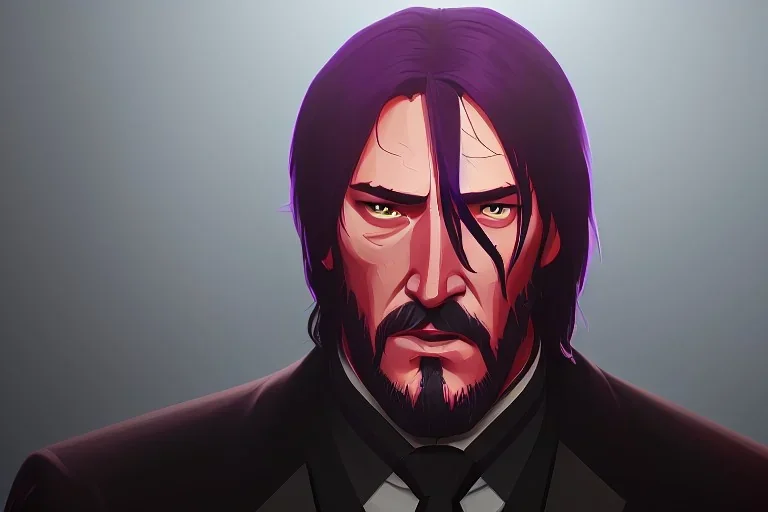 Portrait of John Wick by Jake Bartok