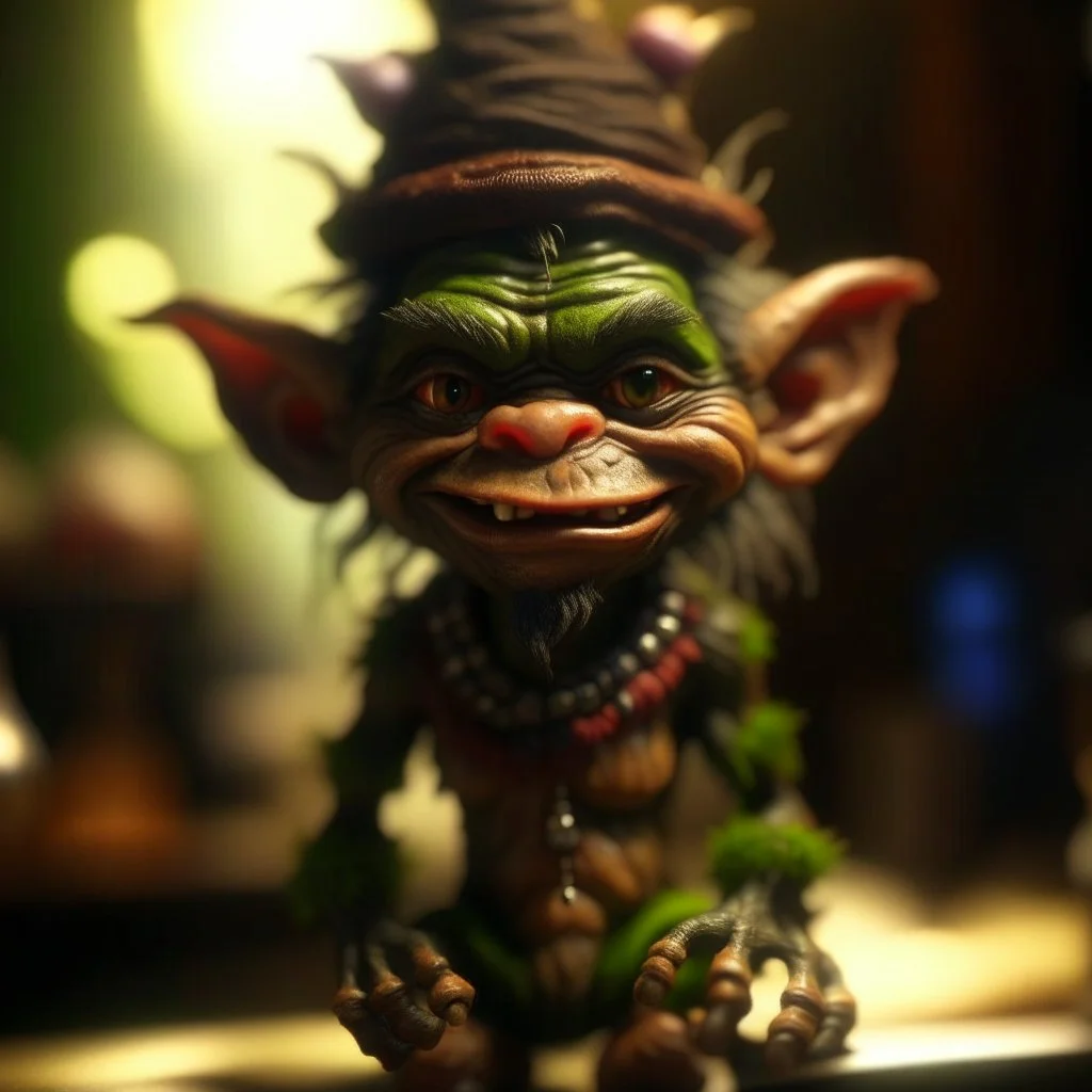 hairy pimp groove funk goblin gremlin alien hippie in weird home, prize winning oil painting, ,bokeh like f/0.8, tilt-shift lens 8k, high detail, smooth render, down-light, unreal engine