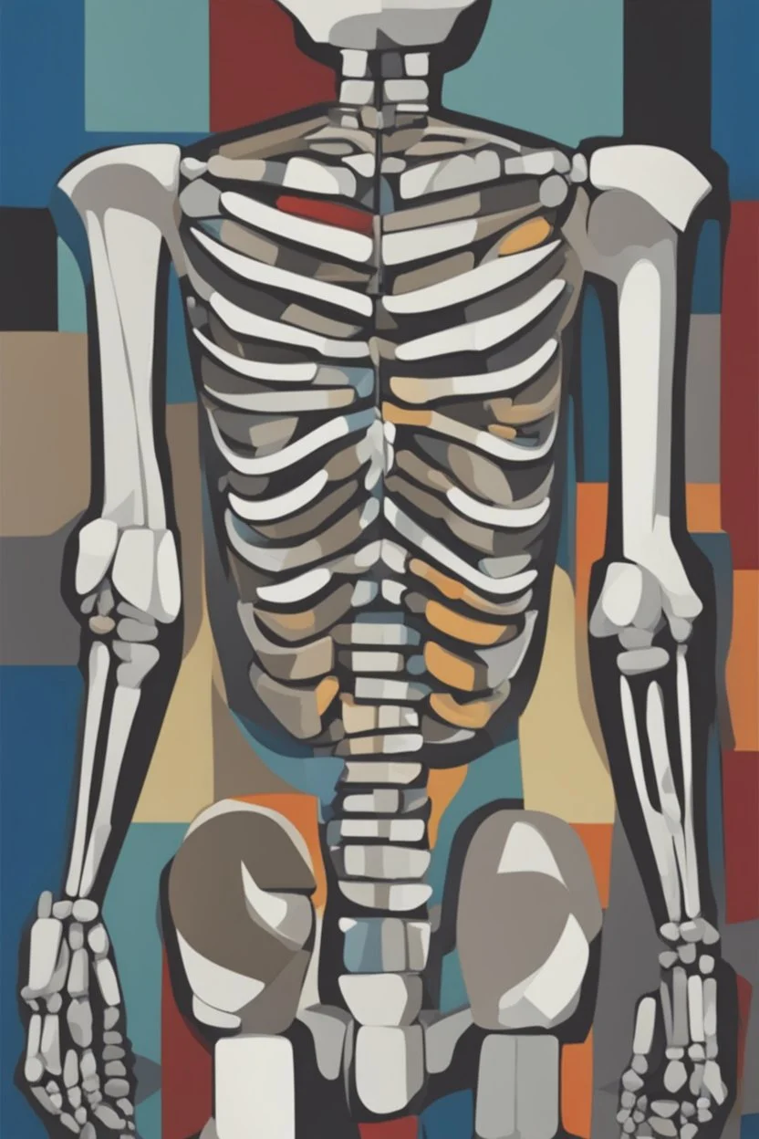 Cubist x-ray ribcage