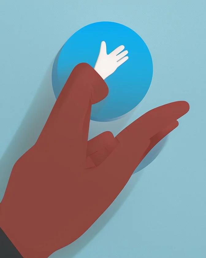 Hand pointing at you emoji design