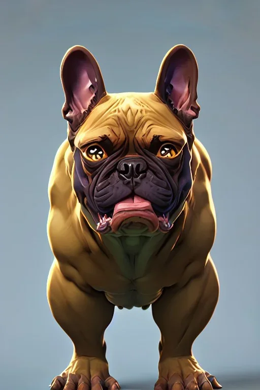 alien french bulldog musculature hulk body HD strong french bulldog hulk marvels Warcraft