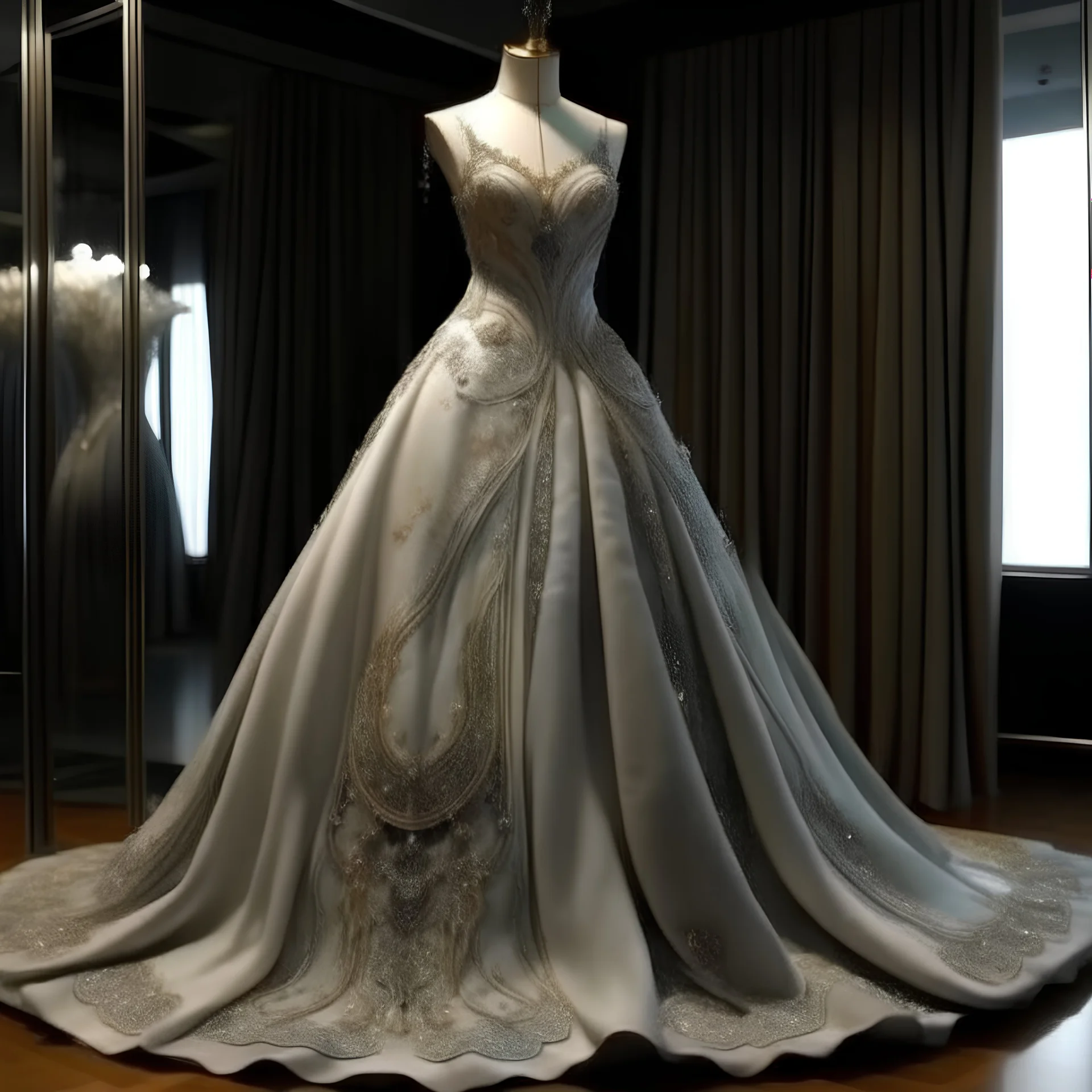 Heydar center inspired wedding gown