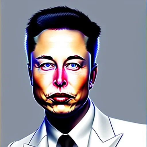 Elon musk huge really big lips puckering