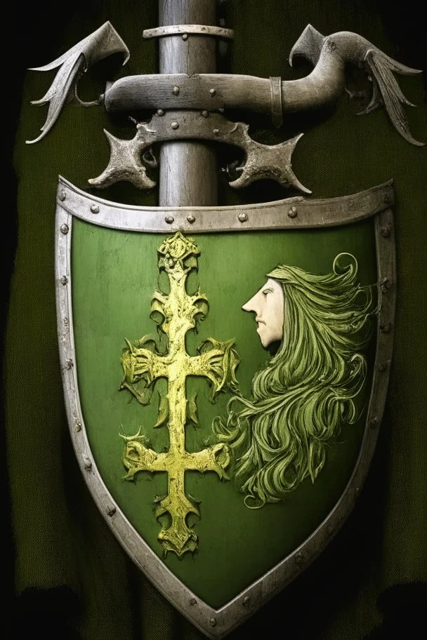 crusader holy light olive green dark medieval TambsTV knight coat of arms