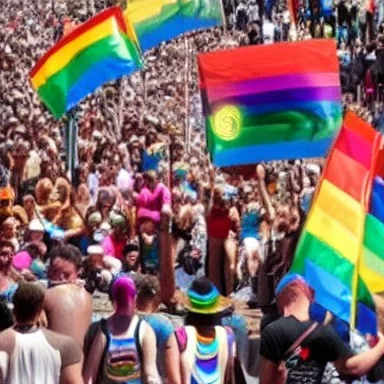 pride March in the middle of Mecca