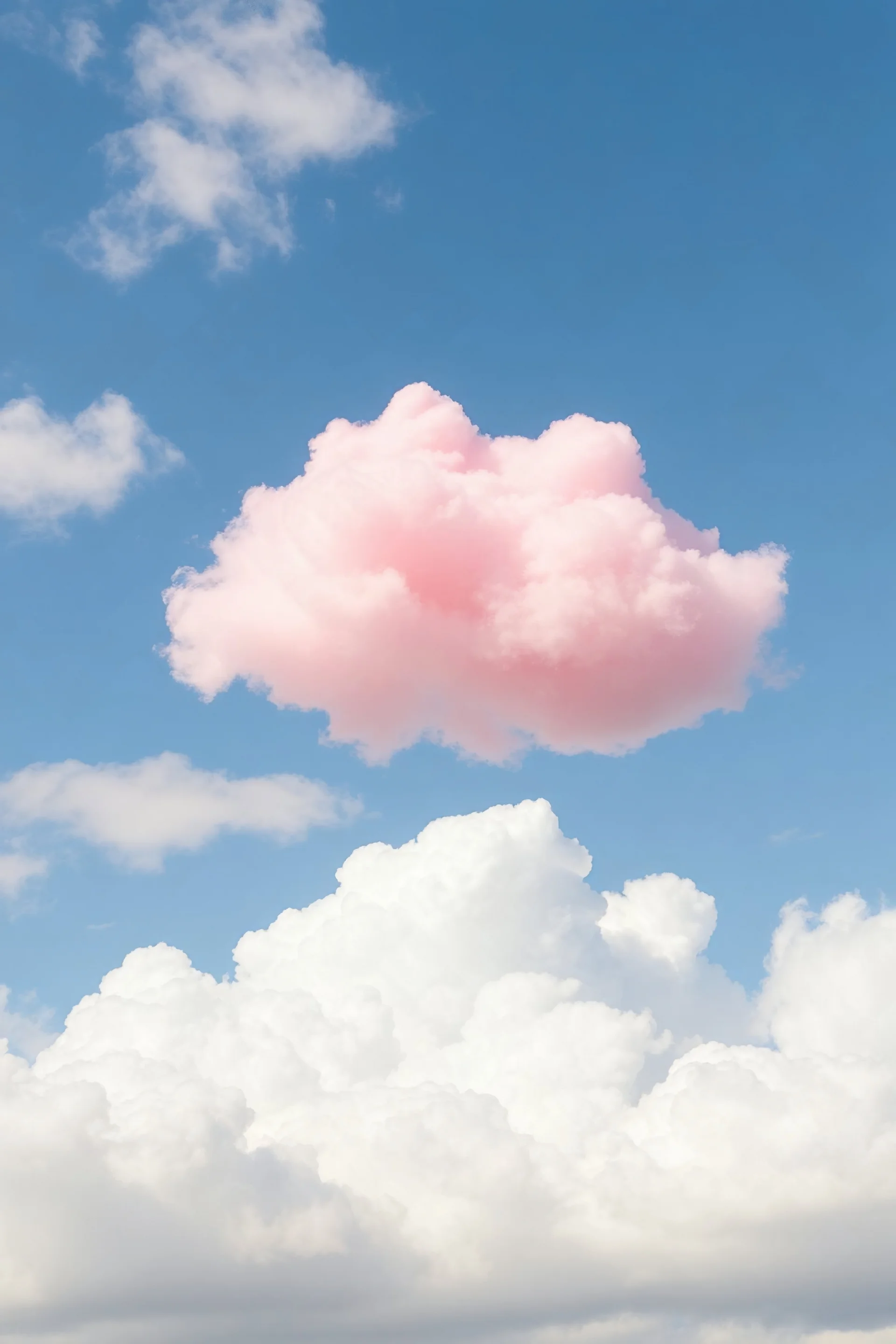 A plastic pink cloud floating in the Marie-Antoinette