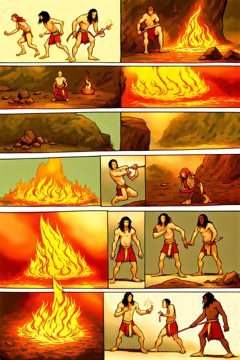 Avatar: The First Firebender, Caveman, Homo Erectus, ancient, discovery of fire