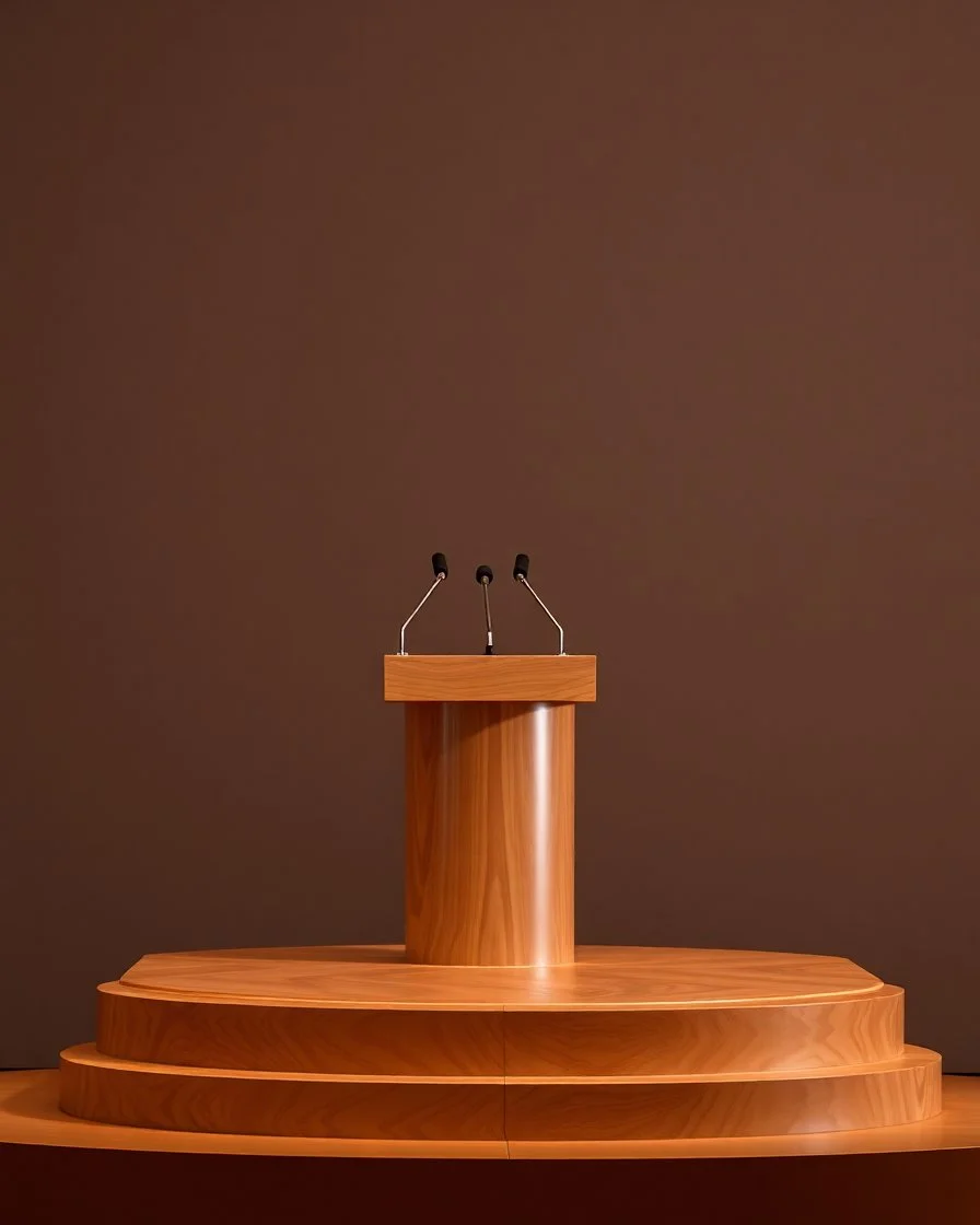 a podium