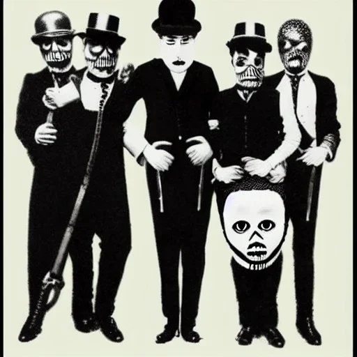 Charlie Chaplin style iron maiden