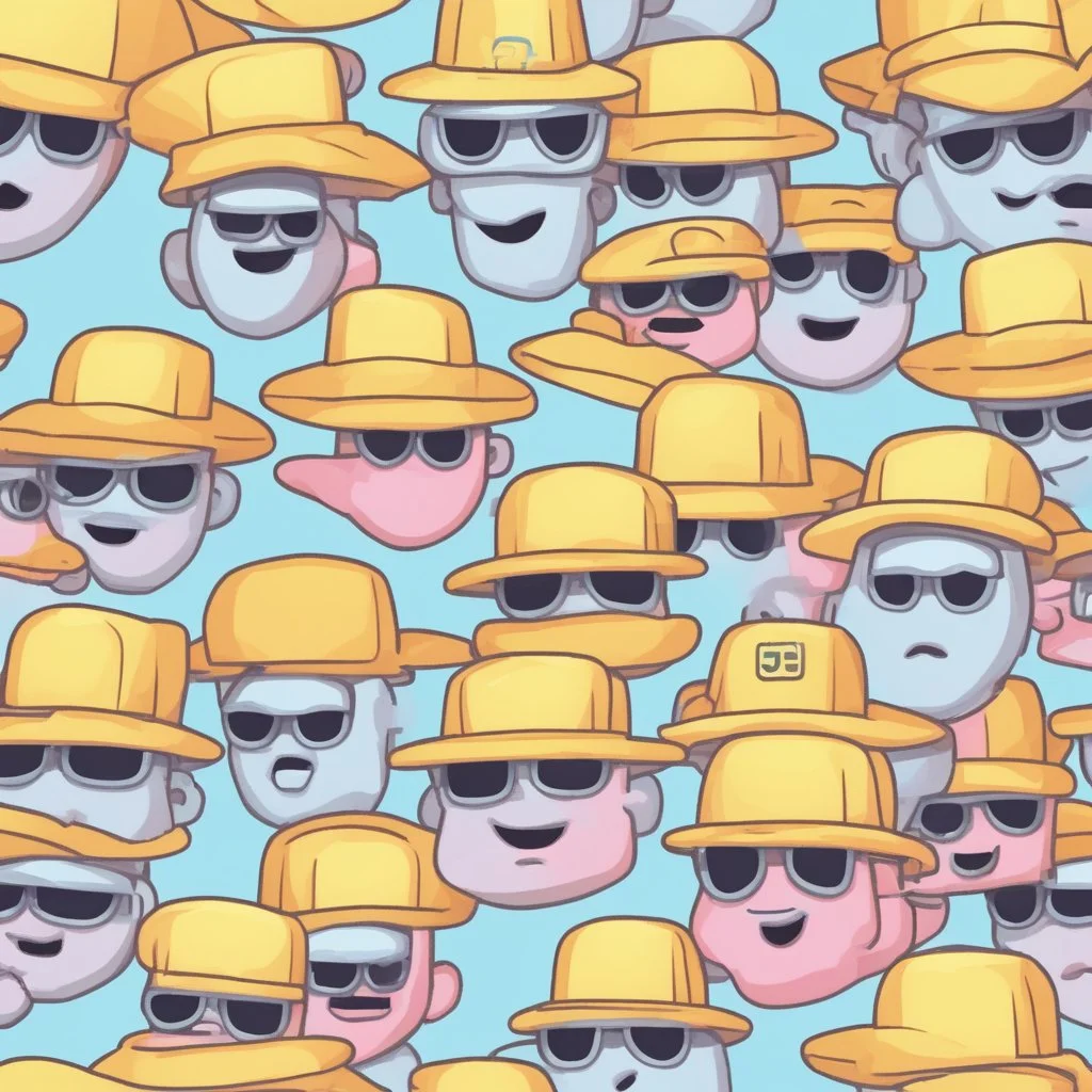 Engineer hat emoji, pastel colors