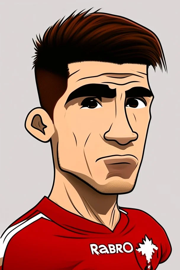 Ryan Raposo Canadian soccer player cartoon 2d