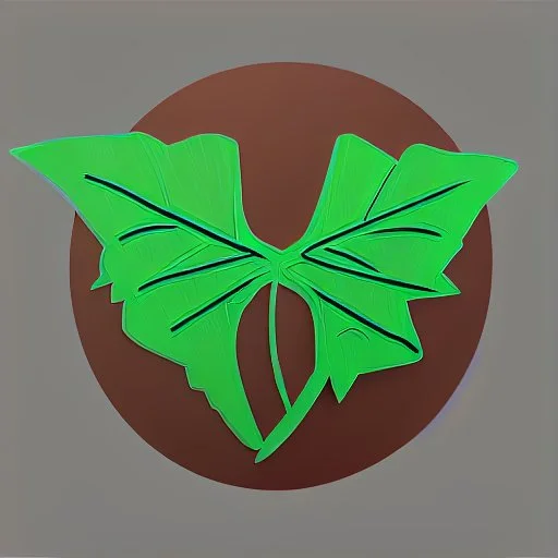 i want you to generate a logo for a new company named "SpiniLeaf" or Spinny Leaf. Something resembeling a spinning leaf, no words, HQ, digital comic art