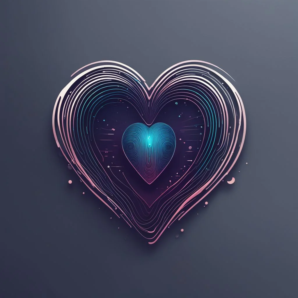 A beautiful graphic logo for a company called EmpaVox. Their main focus is on Empowering users through intuitive AI. It shows a combination of a heart and sound waves.