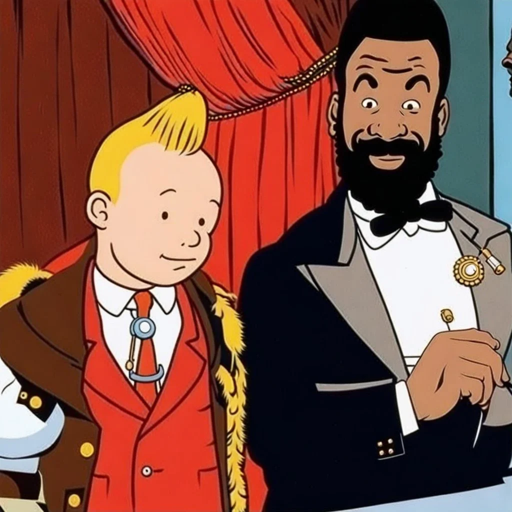 Tintin with mr T