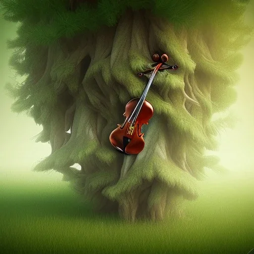 violin in the tree