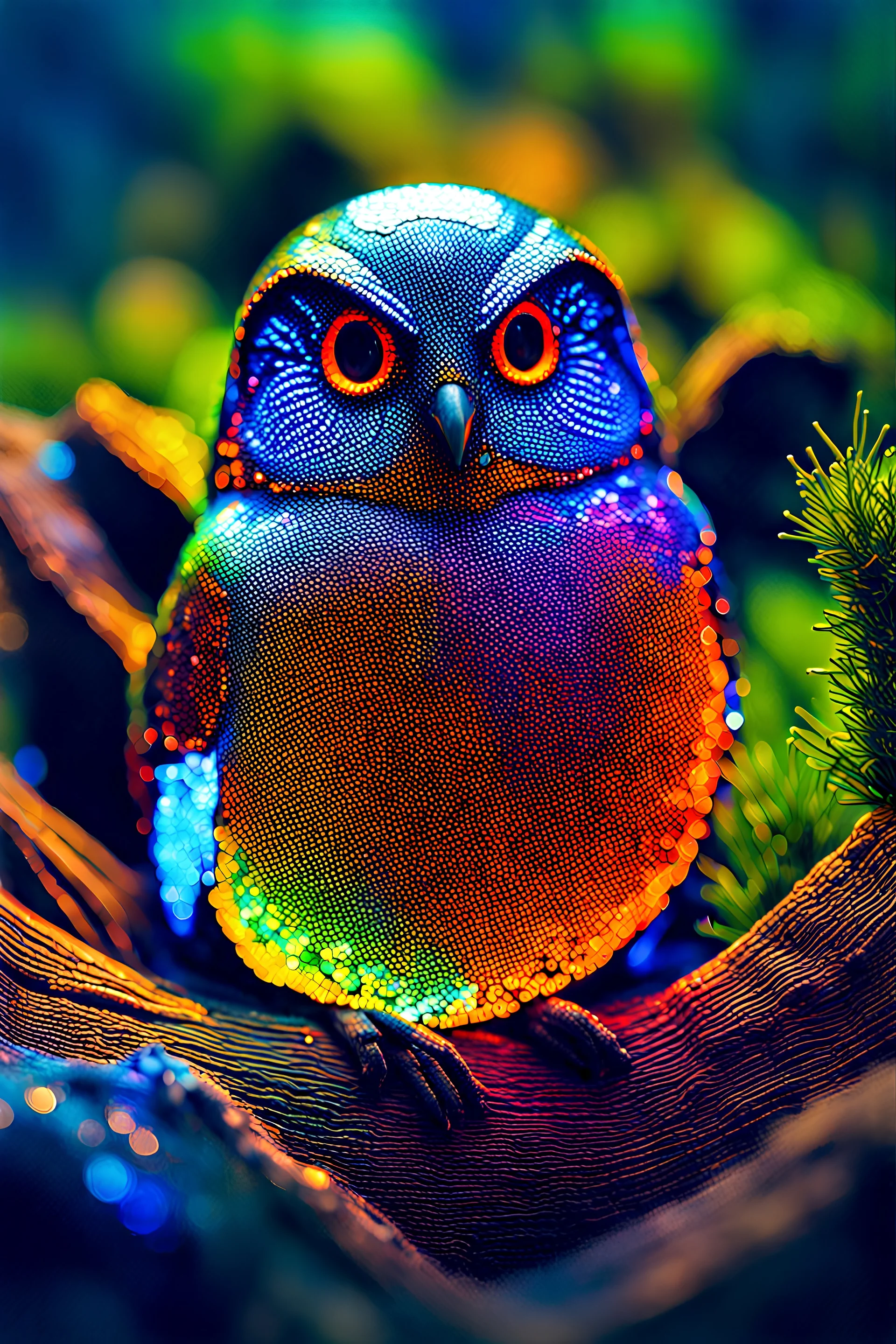 Micromosaic, Wood-Carving, Wildlife Photography, Hyperspectral Imaging, Calotype, Lens Flare, Colorful, Electric Colors, 4-Dimensional, Extradimensional, 8K