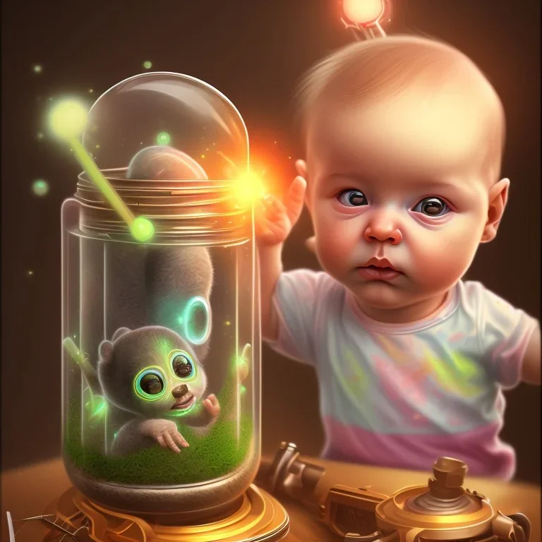 baby in jar