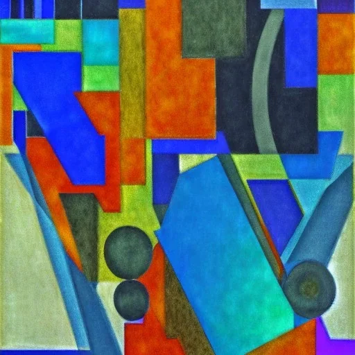 Abstract Modern art in the style of Vrubel