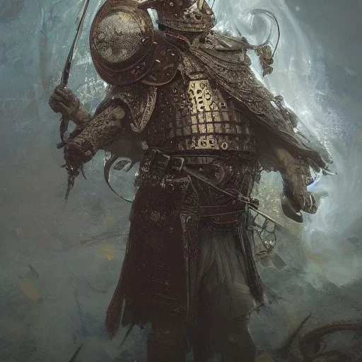 Insanely detailed photograph of an “portrait of a D&D Echo knight ” with worn Sombrero, handsome charo, mustachioed clear face and hyperdetailed painting by Ismail Inceoglu Huang Guangjian and Dan Witz CGSociety ZBrush Central fantasy art album cover art,8K, hdr, romantic, mysterious, ominous, cigar smoke, jewelry, comfort, natural eyes,naked,tasteful