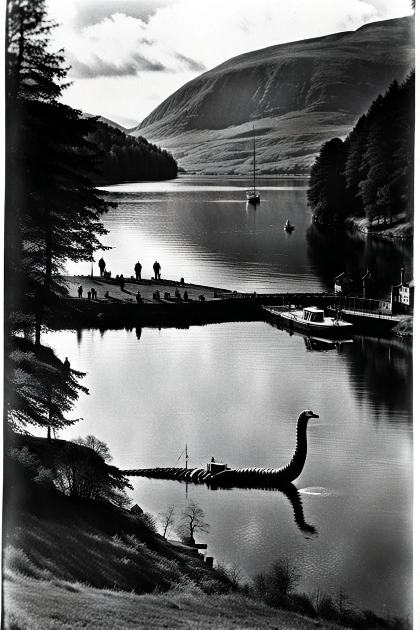 1970s Photograph of the Loch Ness Monster